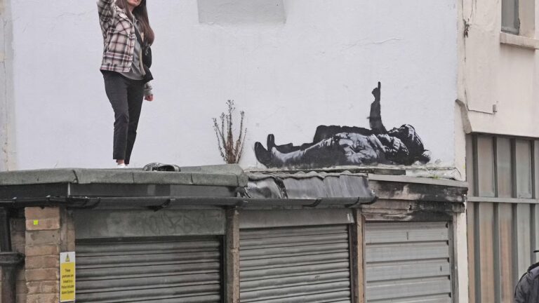 Banksy unveils new art in London following speculation over murals