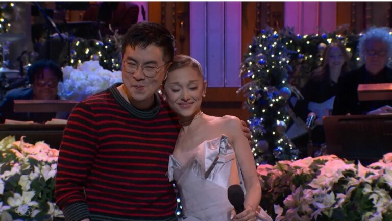 Bowen Yang and Ariana Grande on 'SNL'
