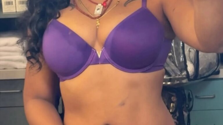 Guess the Sexy Star Szalling in Her Purple Bra!