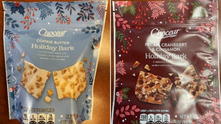 Holiday barks sold at Aldi recalled over potential undeclared pecans, wheat