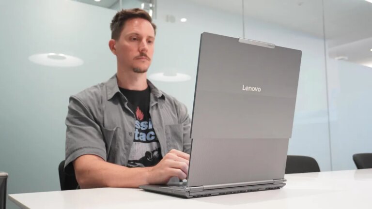 I tried Lenovo's $3,000 rollable ThinkBook and can't go back to regular-sized laptops