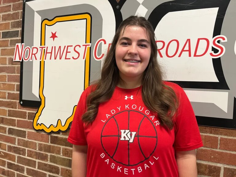 Kankakee Valley's Olivia Adams hopes luck turns