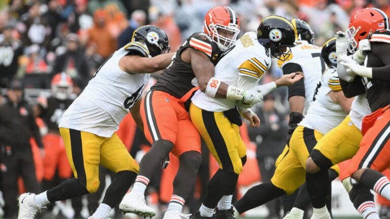 Myles Garrett: Steelers 'more worried' about him sacking Aaron Rodgers than outcome