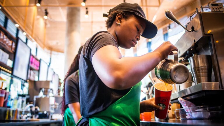 Starbucks CEO says AI is 'co-pilot,' not replacement for workers