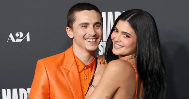 Timothee Chalamet Blushes While Shouting Out Kylie Jenner's The Moment