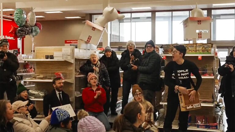 Anti-ICE protesters occupy Target store in Minneapolis over immigration enforcement