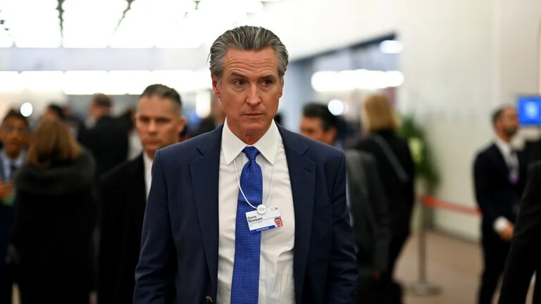 Gov Gavin Newsom slams world leaders 'rolling over' for Trump at Davos