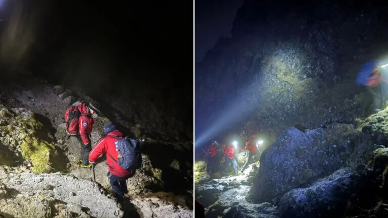 Hikers rescued from England's highest mountain allegedly skip hotel bill