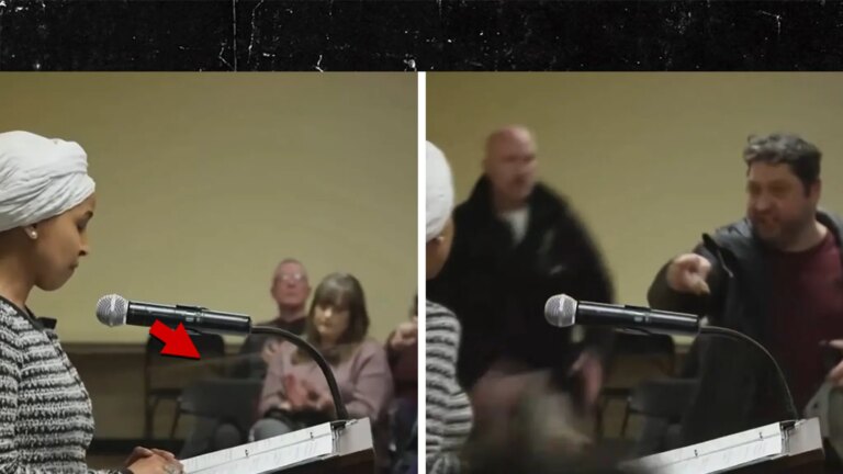 Ilhan Omar Attacked By Liquid-Spraying Man At Minnesota Town Hall