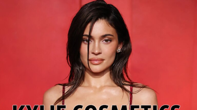 Kylie Jenner Shows Off Cleavage in Tight Leather Top While Promoting New Perfume