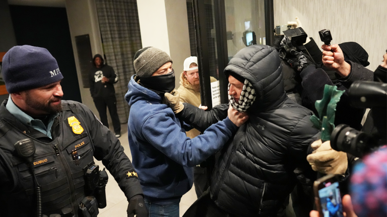 Multiple arrests made as agitators clash with Border Patrol agents at Minneapolis hotel Multiple arrests made as agitators clash with Border Patrol agents at Minneapolis hotel