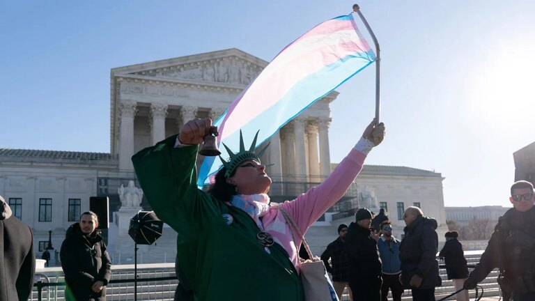 Supreme Court hears arguments on transgender women's sports cases