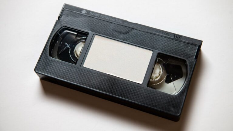 A videocassette tape
