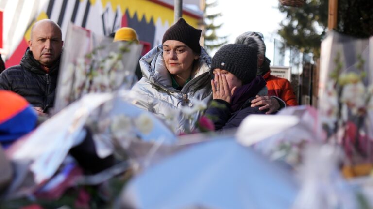 Swiss investigators believe sparkling candles ignited fatal bar fire : NPR