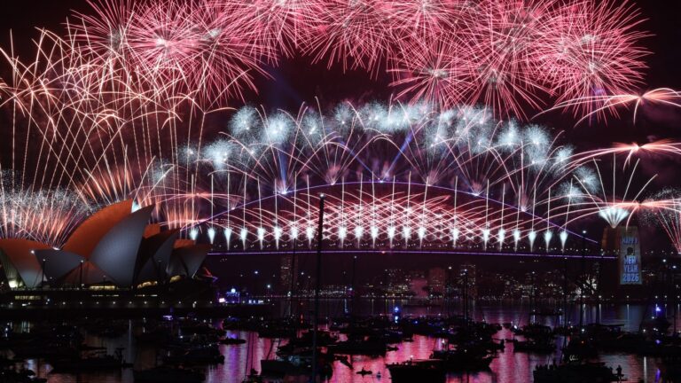 The world welcomes the new year : The Picture Show : NPR