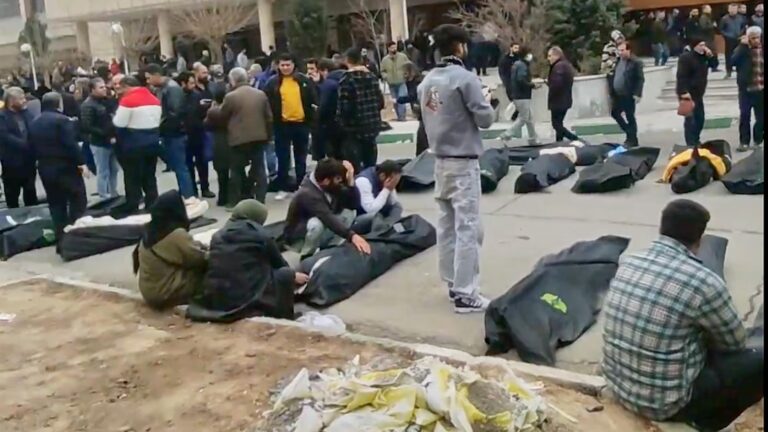 Through the eyes of Iranian protesters, glimpses of disorder, disarray and death