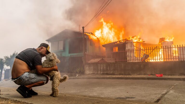 Wildfires race across Chile, leaving 18 dead and forcing thousands to flee