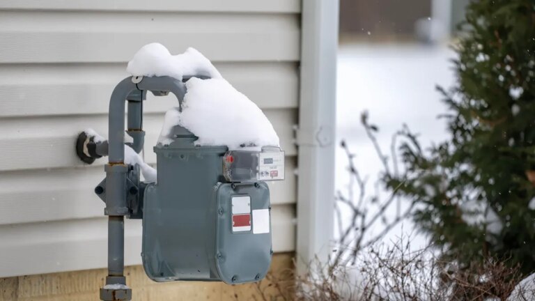 frozen gas meter