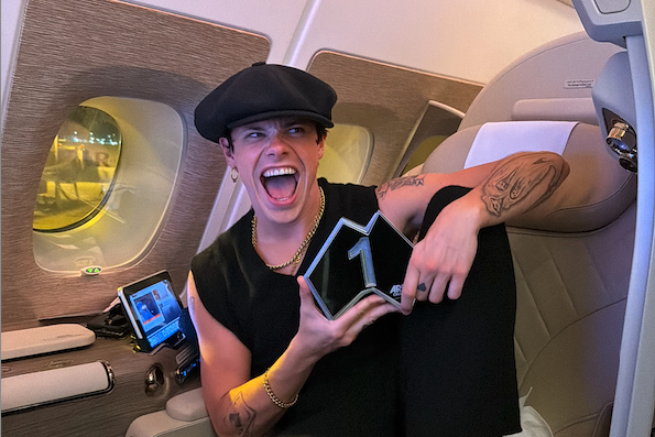 Yungblud’s Australian Tour Pushes ‘Idols’ to No. 1 on ARIA Chart YungBlud receives his ARIA Chart Award