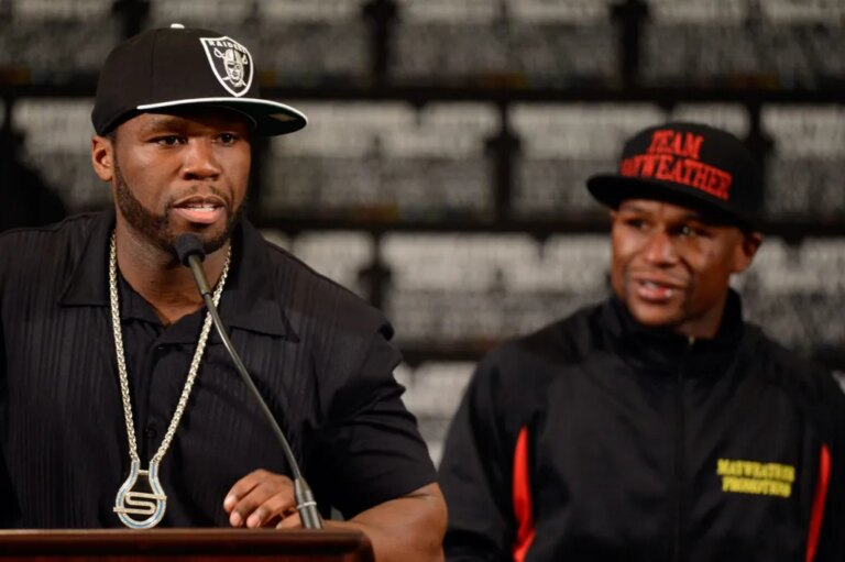 50 Cent Mocks Floyd Mayweather over $340 Million Showtime Lawsuit