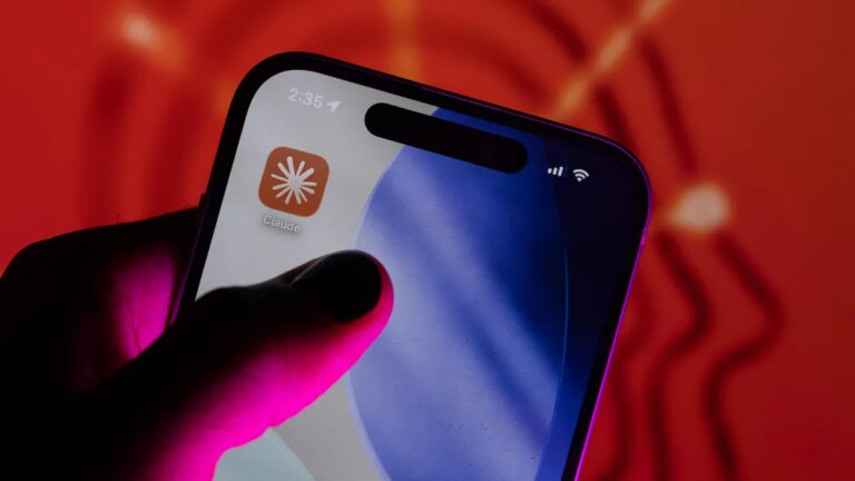 Claude AI icon on mobile