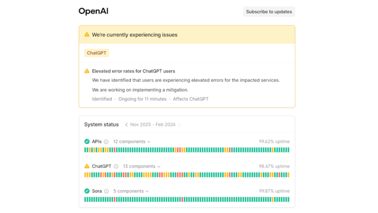 ChatGPT is down for many users this afternoon ChatGPT is down for many users this afternoon