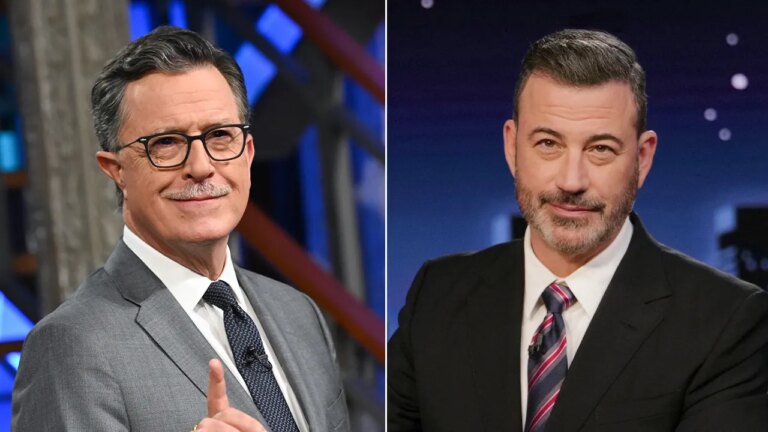 Colbert slams CBS for canning interview, Kimmel hosts Dem fundraiser