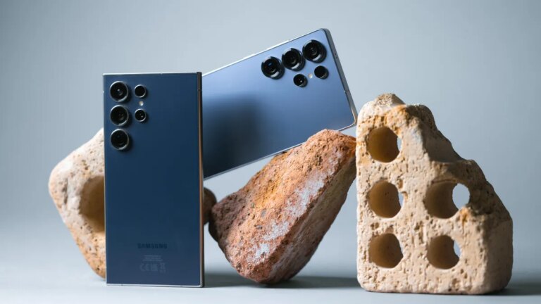 Don’t Buy the Galaxy S25 Ultra. Get the Galaxy S24 Ultra Instead Image of two blue Samsung phones