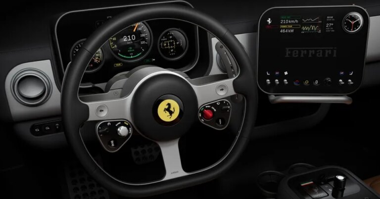 Ferrari’s New Jony Ive–Designed EV Is Swathed in Glass and Aluminum