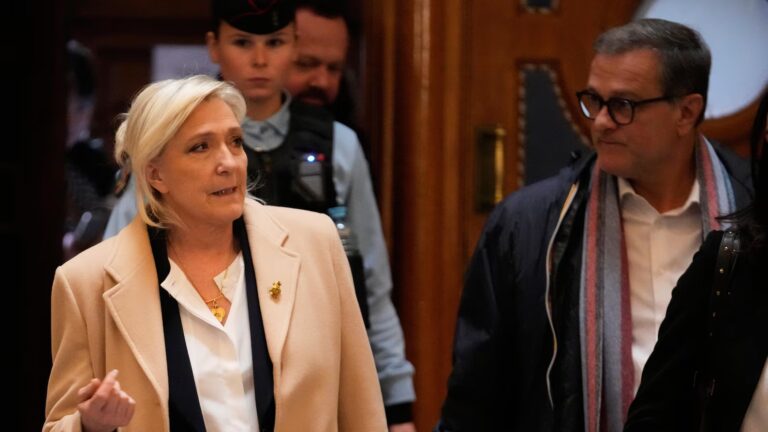 France’s Le Pen won’t run in 2027 if court orders her to wear an electronic bracelet France's Le Pen won't run in 2027 if court orders her to wear an electronic bracelet