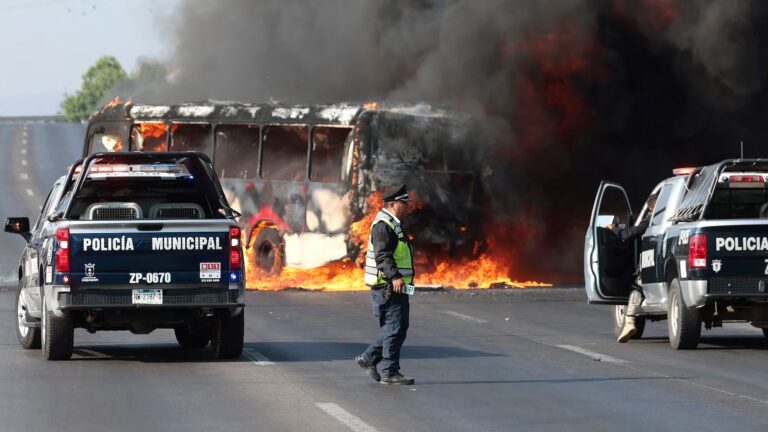 ‘Greater calm’ after violence erupted over killing of drug lord ‘El Mencho,’ Mexico’s president says 'Greater calm' after violence erupted over killing of drug lord 'El Mencho,' Mexico's president says
