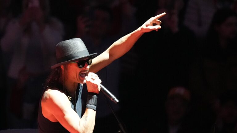Here's what happened at Kid Rock's alternative halftime show : NPR
