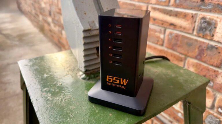 I replaced my messy power strips with this vertical charging tower - and I'll never go back