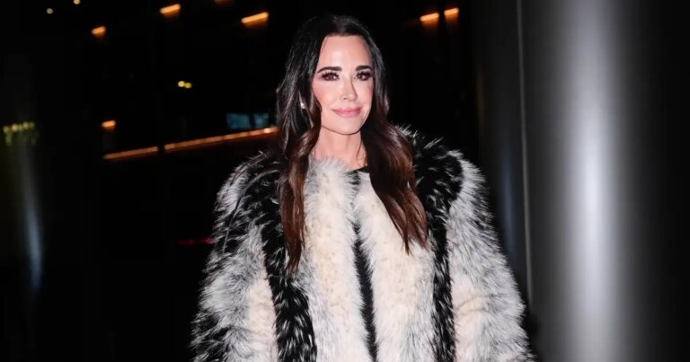 Kyle Richards Ditches Denim for Faux Leather Pants — The Look