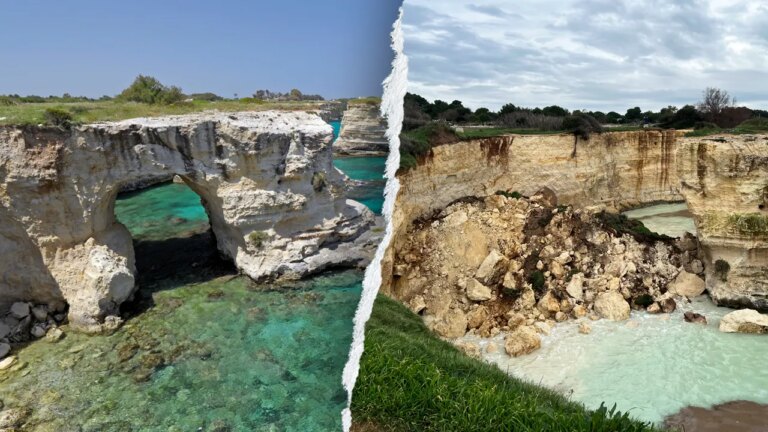 ‘Lovers’ Arch’ in Italy collapses on Valentine’s Day after bad weather 'Lovers' Arch' in Italy collapses on Valentine's Day after bad weather