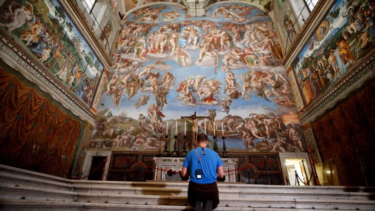 Michelangelo's 'Last Judgment' fresco undergoes 3-month cleaning at Sistine Chapel