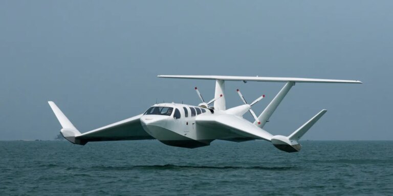 ST Engineering debuts the AirFish: A craft that flies just above the sea at up to 116mph ST Engineering debuts the AirFish: A craft that flies just above the sea at up to 116mph