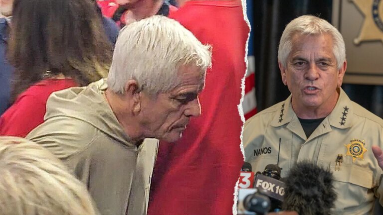 Sheriff Chris Nanos spotted at basketball game during Nancy Guthrie search Sheriff Chris Nanos spotted at basketball game during Nancy Guthrie search