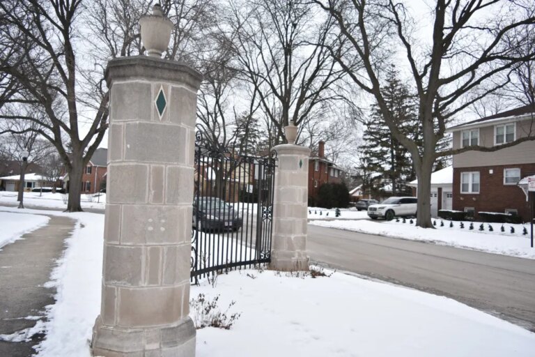 Subdivision entry gates, a fountain now Park Ridge landmarks Subdivision entry gates, a fountain now Park Ridge landmarks