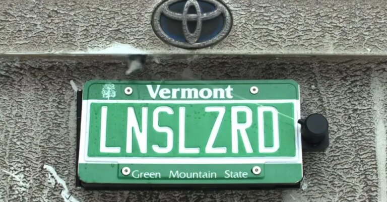 This backup camera cleaner hides behind your license plate