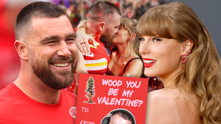 Travis Kelce’s Podcast Account Posts Valentine’s Day Card Referencing Taylor Swift’s ‘Wood’ Travis Kelce's Podcast Account Posts Valentine's Day Card Referencing Taylor Swift's 'Wood'