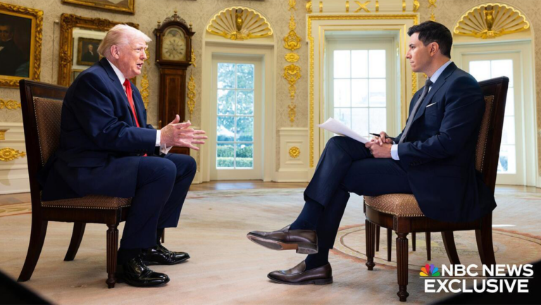 Donald Trump and Tom Llamas