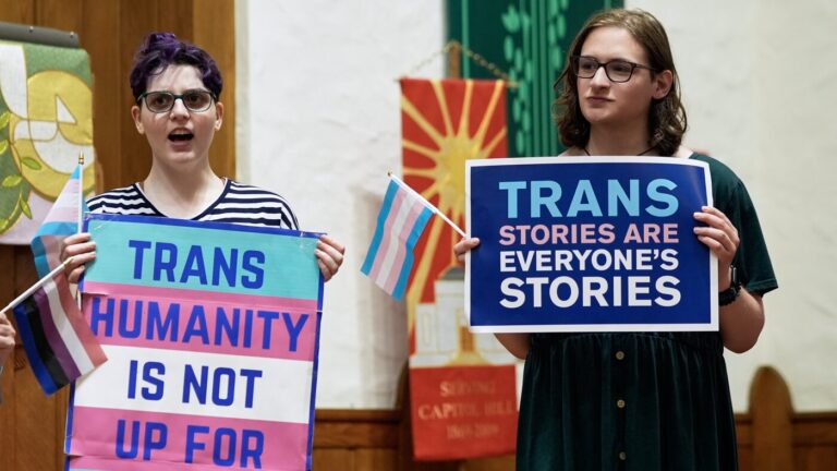 Trump’s HHS lauds plastic surgeons’ statement on care for transgender minors : NPR