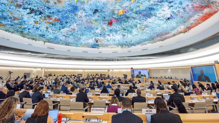 UN Human Rights Council cuts off video statement criticizing officials UN Human Rights Council cuts off video statement criticizing officials