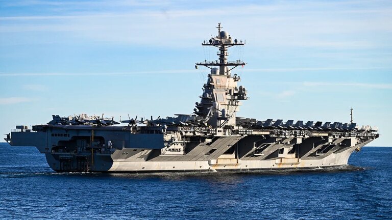 USS Gerald R. Ford moves toward Middle East amid Diego Garcia concerns USS Gerald R. Ford moves toward Middle East amid Diego Garcia concerns