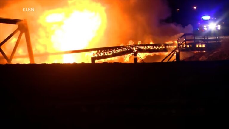 WATCH: Massive fire triggers bridge collapse in Lincoln, Nebraska stream logo