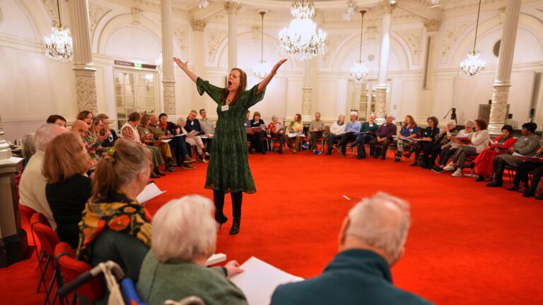 A singing circle at Amsterdam’s Concertgebouw offers support for people with dementia A singing circle at Amsterdam's Concertgebouw offers support for people with dementia