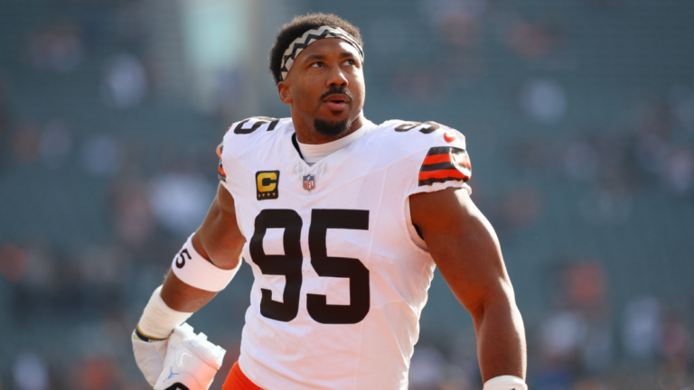 Browns' Myles Garrett cited for speeding once again