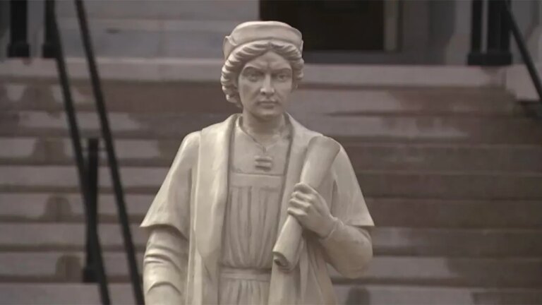 Christopher Columbus replica statue installed on White House grounds