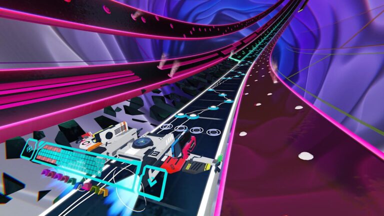 Indie rhythm game Beat Weaver looks like a mix of Amplitude and Thumper